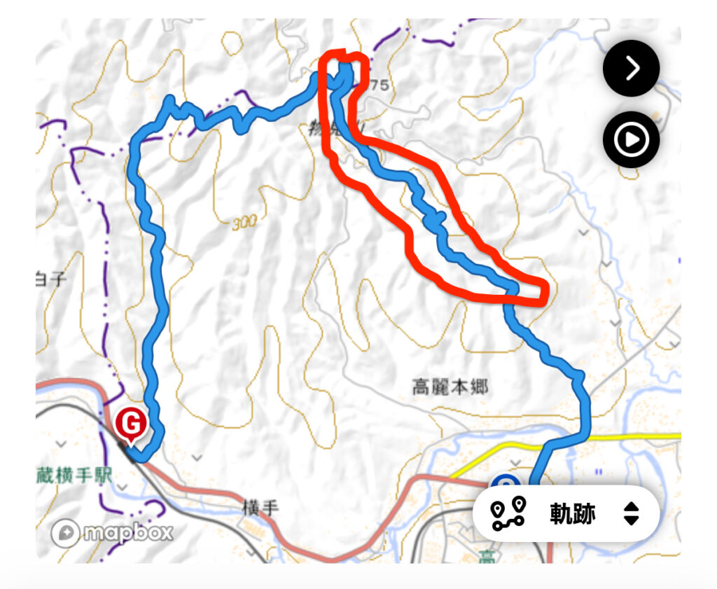 日和田山 → 物見山