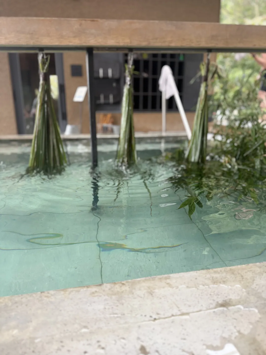 天然水を使った2種類の水風呂